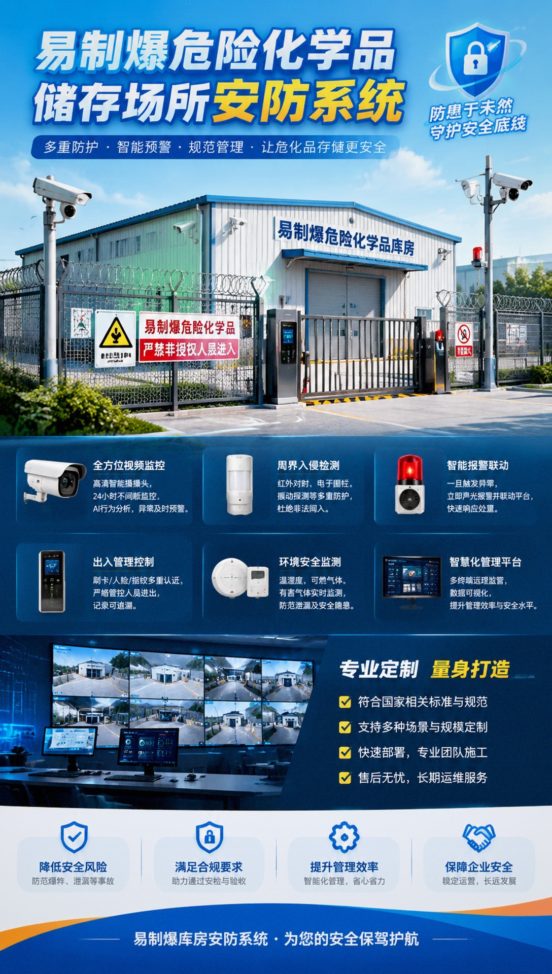 北京易制爆库房安防·易制爆危险化学品储存场所安防系统